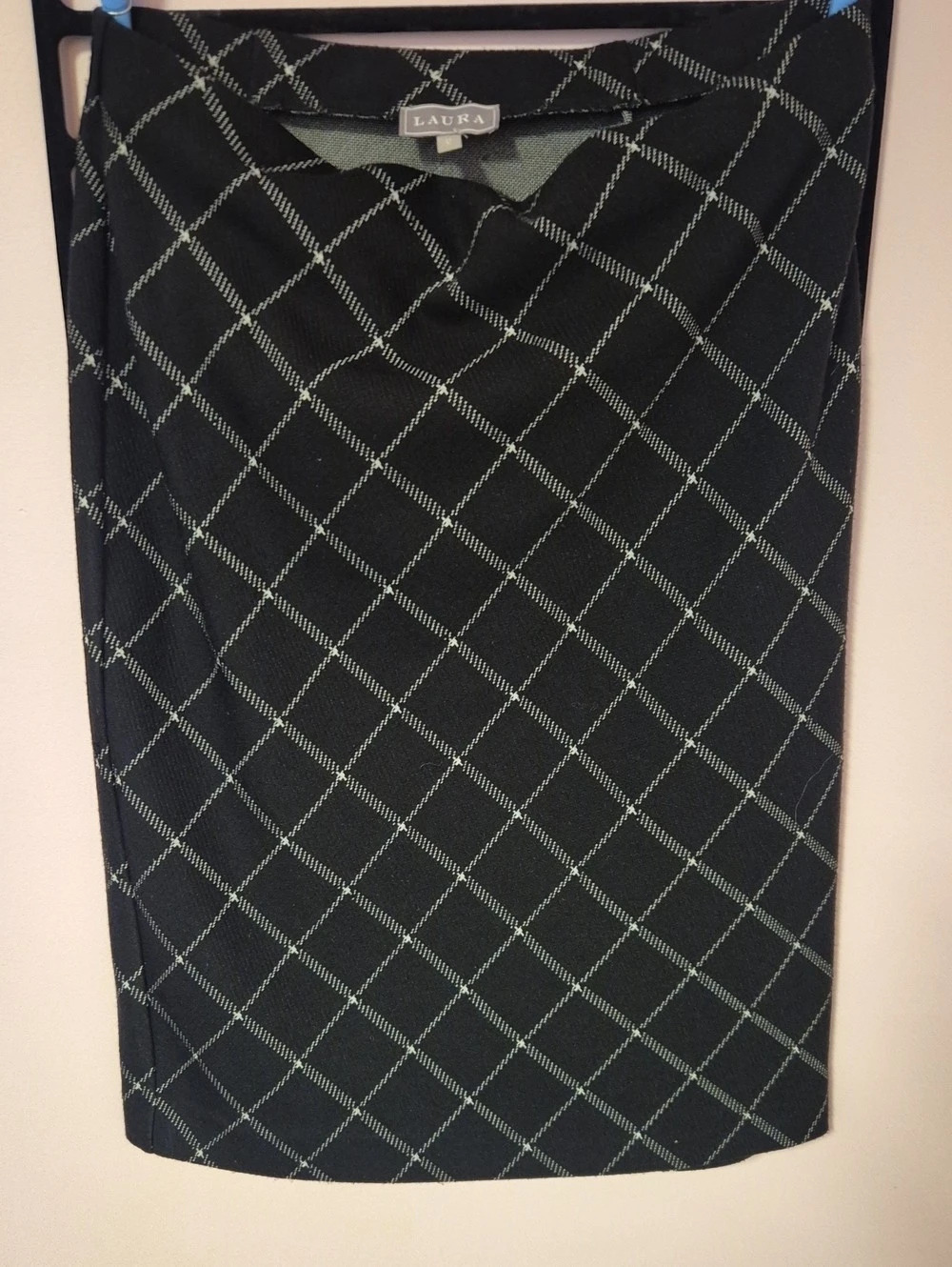 Laura  Pencil Skirt in Black & White Size Large
